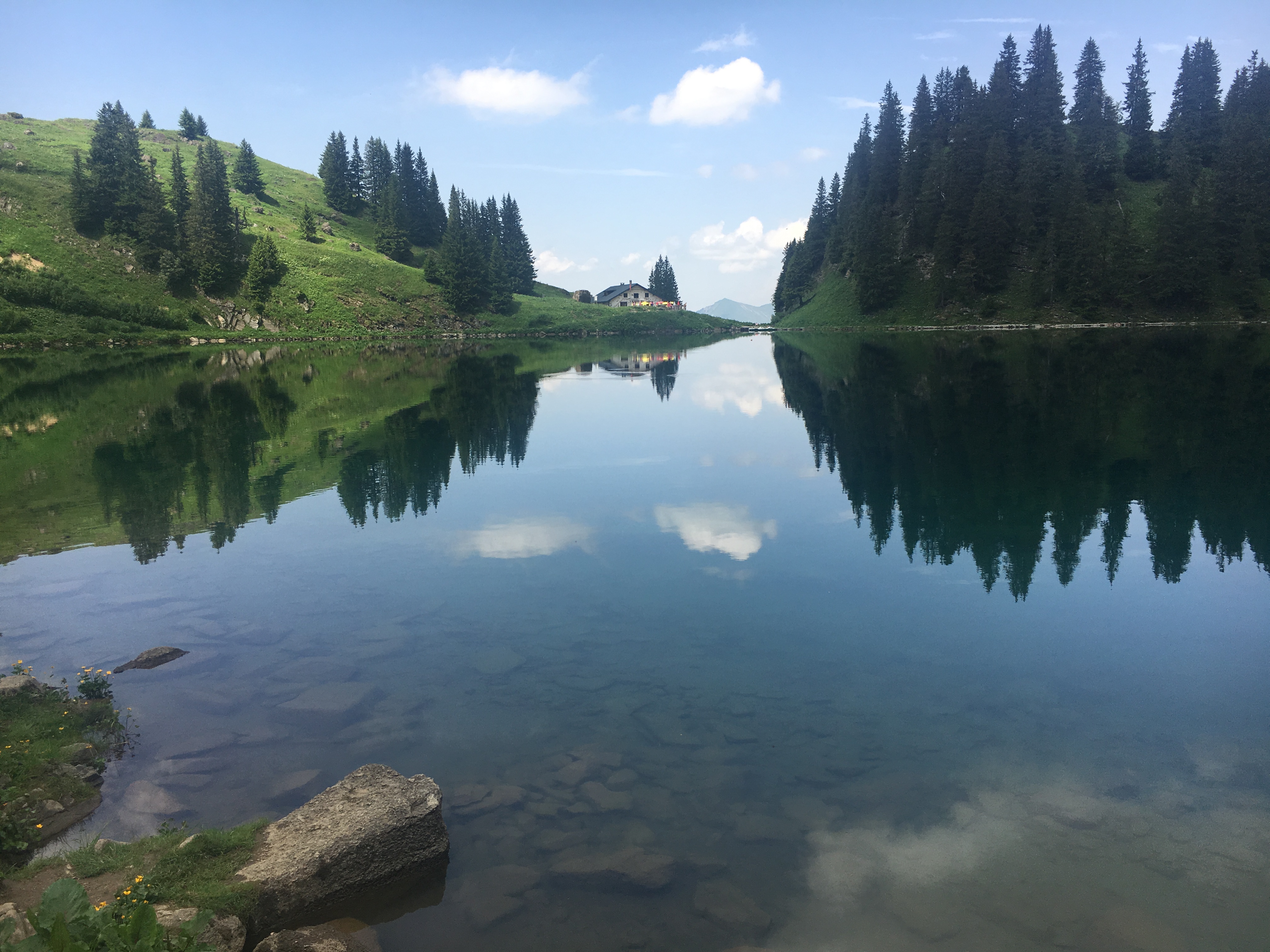 Panorama Alpes Suisses - Lac & Maison Panorama Alpes Suisses - Lac & Maison